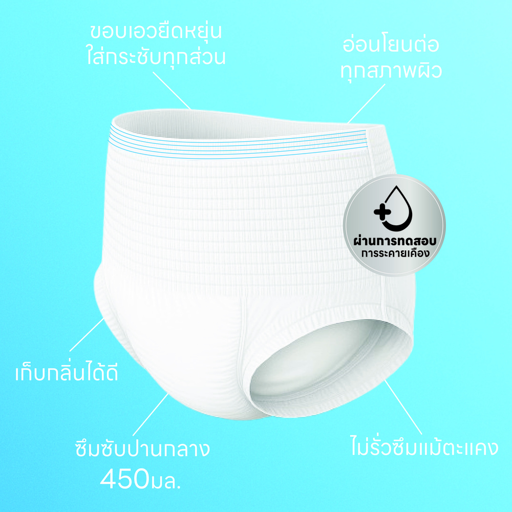 ส่งฟรี! กางเกงรุ่นซึมซับปานกลาง450cc.