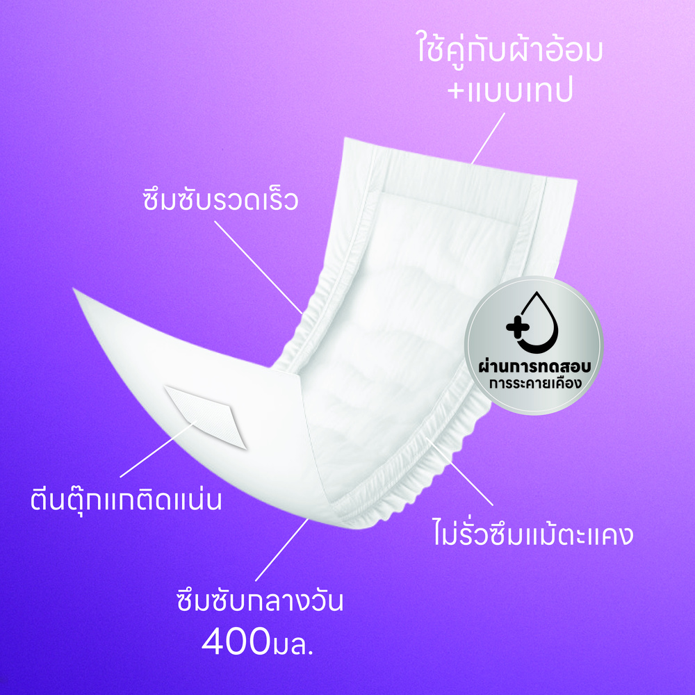 ส่งฟรี! แผ่นซึมซับกลางวัน400cc.